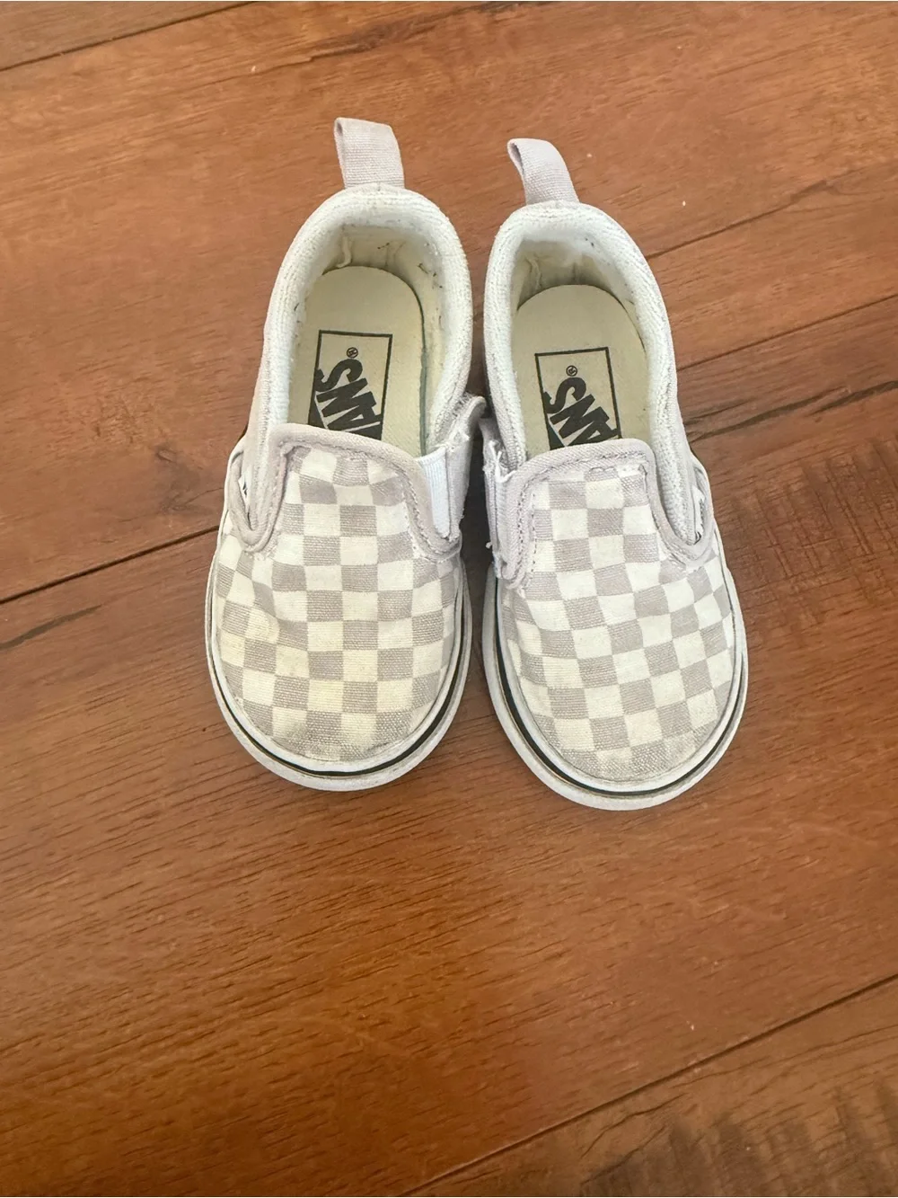 Vans Kids Checkerboard Slip-On Sneakers - Light purple